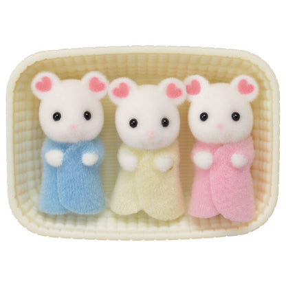 Sylvanian Families Marshmallow Mouse Triplets Figure Set