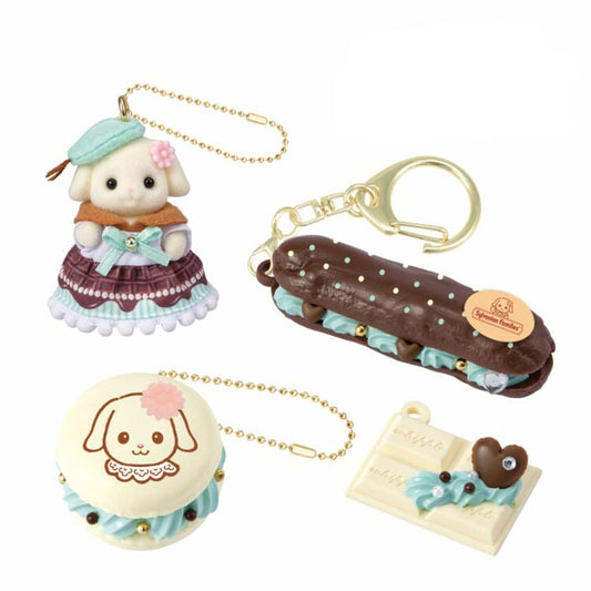Sylvanian Families Whipple Series Creamy Chocolate Mint Keychain Set