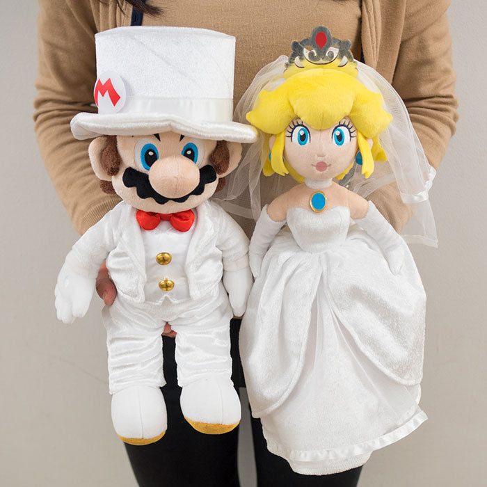 Super Mario Odyssey Mario & Peach Wedding Plush Set