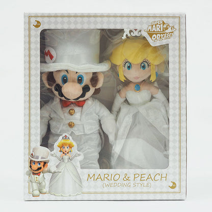 Super Mario Odyssey Mario & Peach Wedding Plush Set