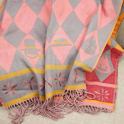 Howl’s Moving Castle Buttoned Jacquard Stole Howl’s Cape Design