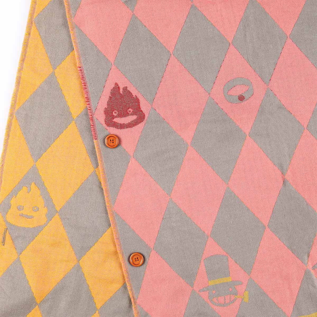 Howl’s Moving Castle Buttoned Jacquard Stole Howl’s Cape Design