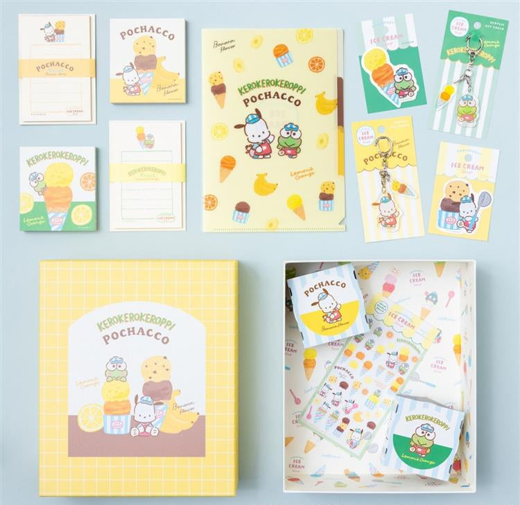 Sanrio Hapidanbui Ice Cream Shop Stationery Tool Box Set