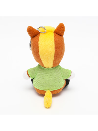 Turfy Sitting Plush Mascot Keychain with Ball Chain