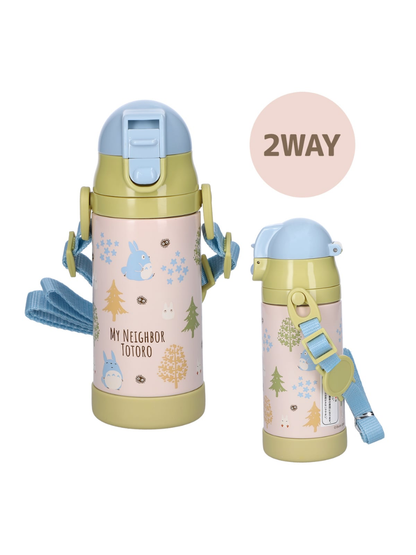Totoro Stainless Steel Straw Mug 350ml – Lightweight Kids Insulated Bottle