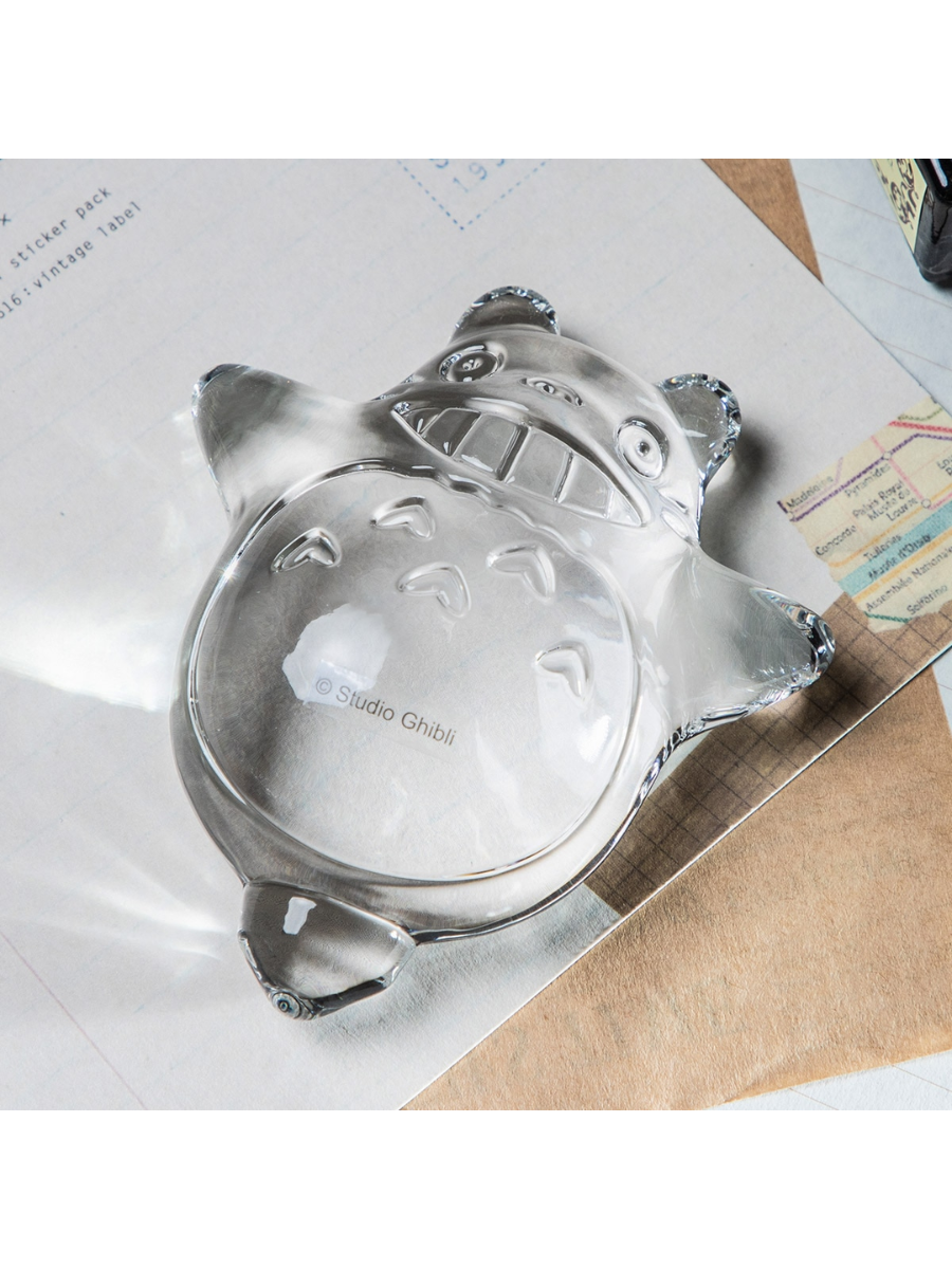 My Neighbor Totoro Crystal Glass Paperweight (Spinning Top Totoro Design)