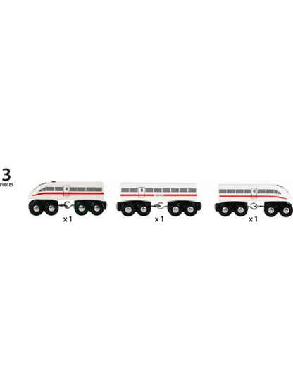 BRIO High-Speed Train with Sound - Classic Wooden Train with Modern Design