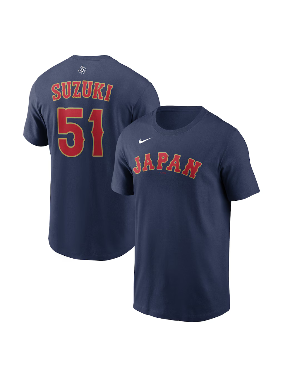 Nike 2026 WBC Japan Seiya Suzuki  No.51 Name Number T-Shirt