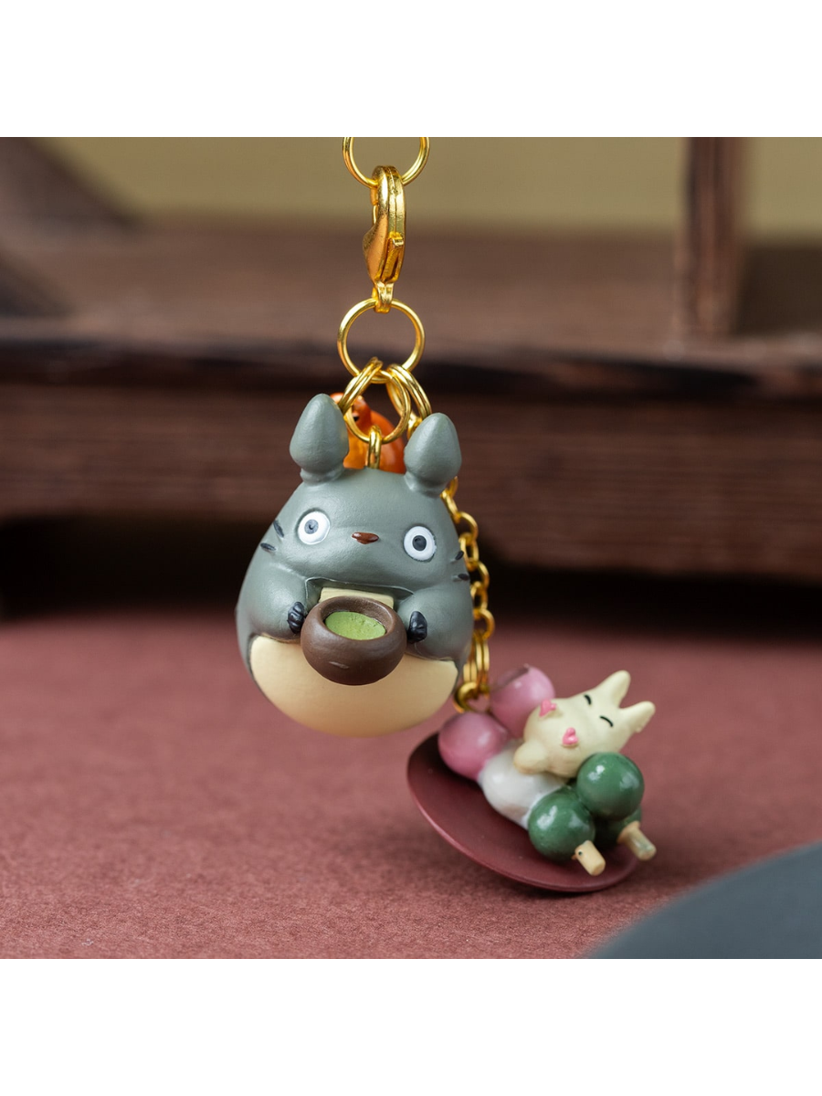 Totoro Style Dango Keychain Japanese Wagashi Charm
