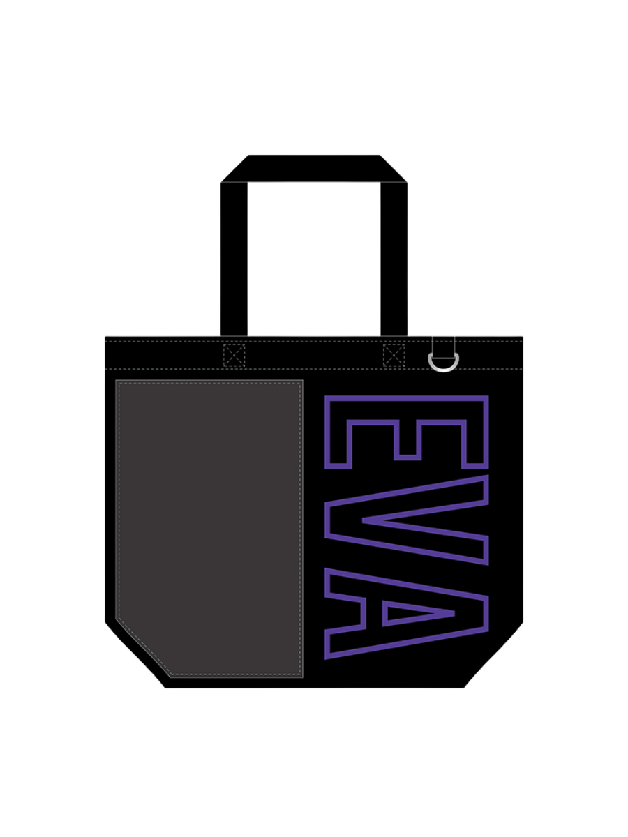 EVANGELION Custom Tote Bag with Hook & Loop Panel