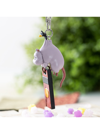 Spirited Away Boh Mouse & Fly Bird Keychain