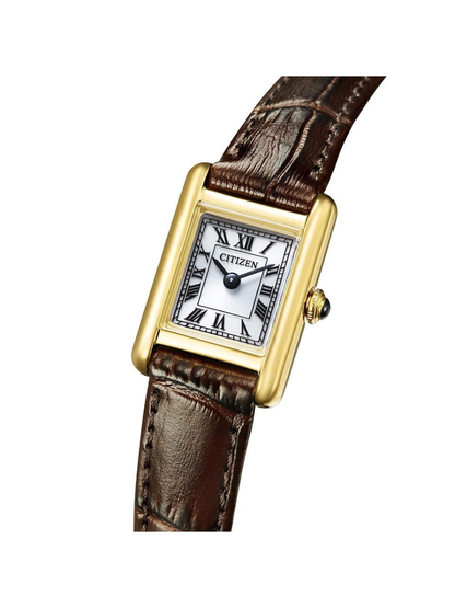 Citizen Kii EG2797-13A Eco-Drive Solar Women’s Watch Classic Square