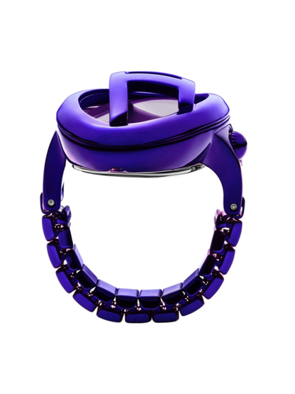 D-Era Purple Stainless Steel Ring Watch