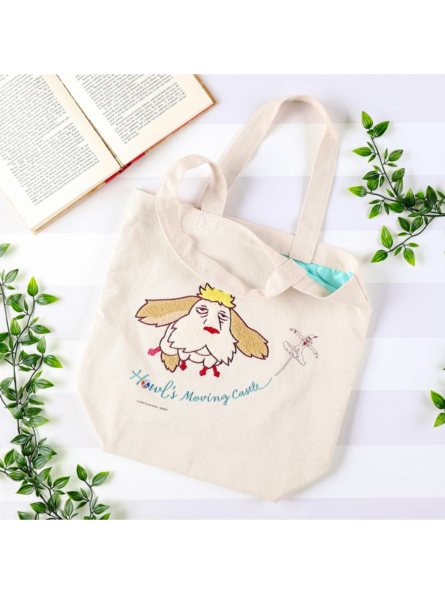 Howl’s Moving Castle Hin Embroidered Canvas Tote Bag