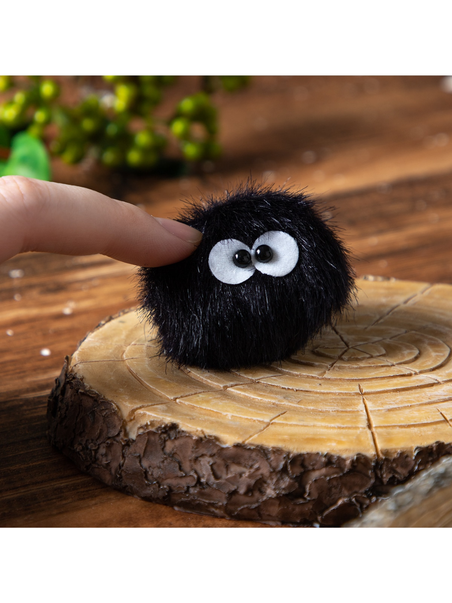 Soot Sprite Plush Brooch Pin