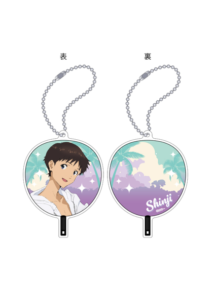 EVANGELION SUMMER FES 2026 Uchiwa Acrylic Keychain Collection Box (Set of 5)