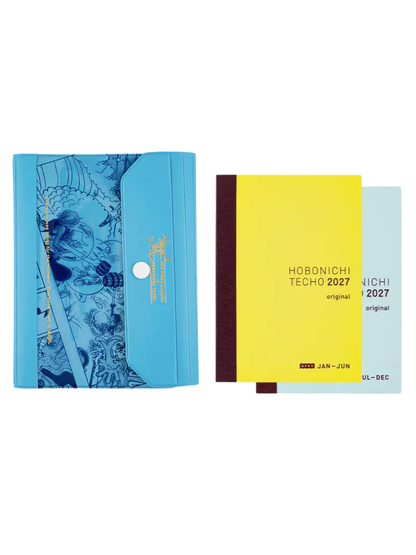 Hobonichi Techo 2027 ONE PIECE Magazine Banquet BLUE Original Size (A6) Planner