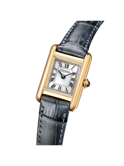 Citizen Kii EG2799-18W Eco-Drive Solar Women’s Watch Classic Square