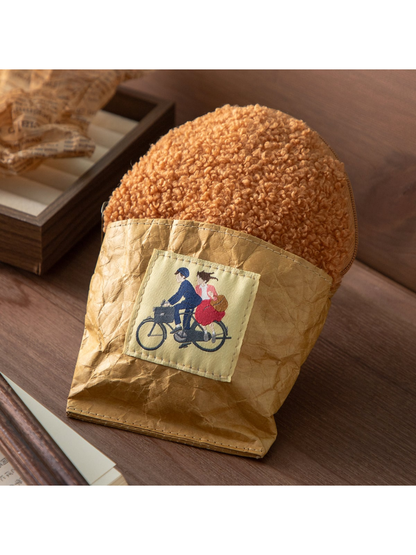 Croquette Shape Pouch Cute Food Design Cosmetic Bag