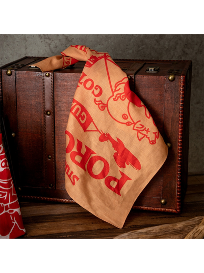 Studio D’Artisan Porco Rosso Leather Tag Bandana