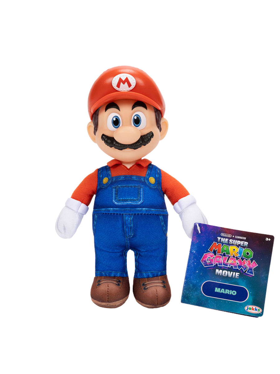 Super Mario Movie Mario Soft Figure Plush Doll M Size