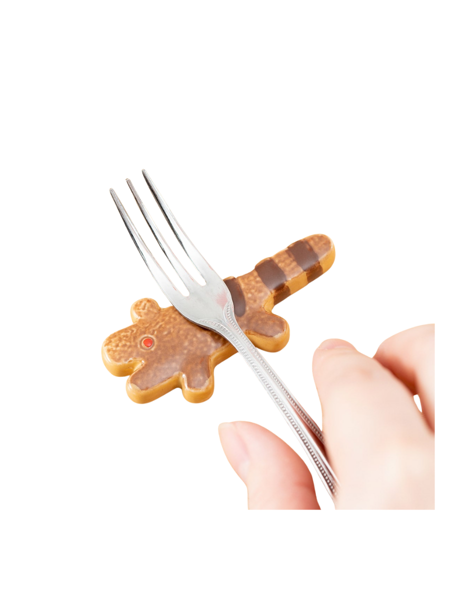 Panda Kopanda Tiger Cookie Chopstick Rest Ceramic Tableware