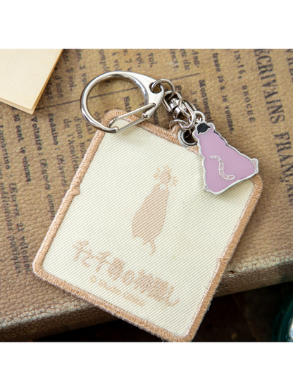 Spirited Away Embroidered Keychain Train Ticket