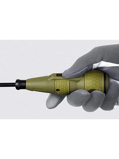 VESSEL 220USB-1DG Electric Ball Grip Screwdriver Dark Green
