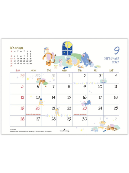 Hallmark Disney Winnie the Pooh 2027 Desk Calendar