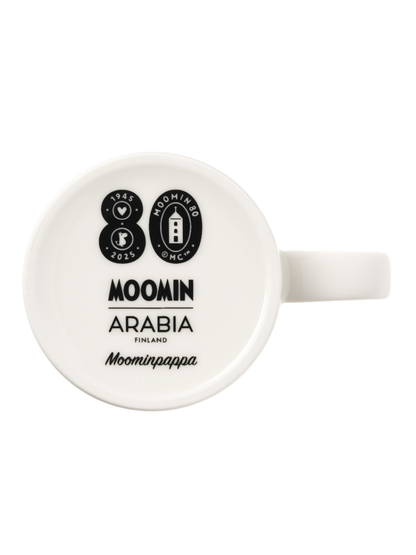 Moomin Classic Mug 0.3L 80th Anniversary Moominpappa Grey