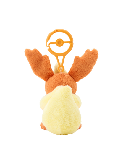 Pokemon Flareon Mascot Plush with Poke Ball Carabiner Bag Charm