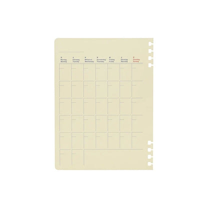 Rollbahn Flexible Free Monthly Diary Refill L Size