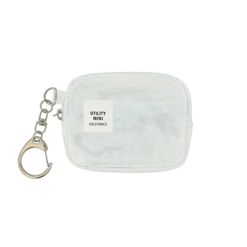 DELFONICS Inner Carrying Key Holder Clear PVC Mini Pouch