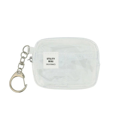 DELFONICS Inner Carrying Key Holder Clear PVC Mini Pouch