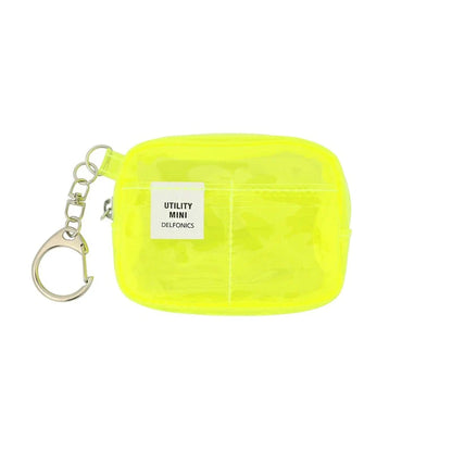 DELFONICS Inner Carrying Key Holder Clear PVC Mini Pouch