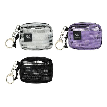 DELFONICS Inner Carrying Key Holder Mesh Mini Pouch