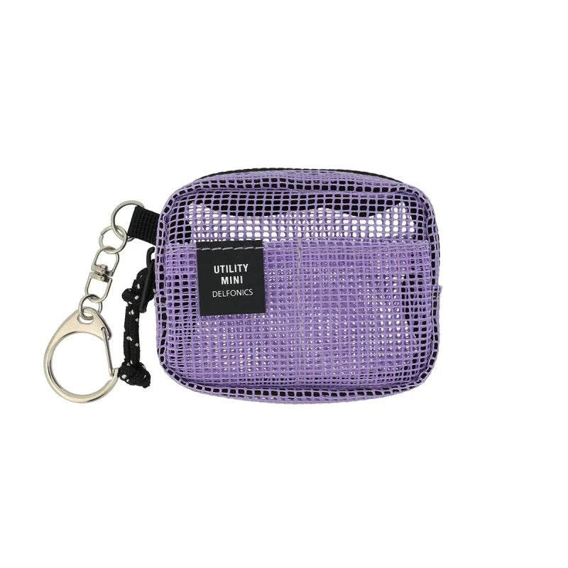 DELFONICS Inner Carrying Key Holder Mesh Mini Pouch