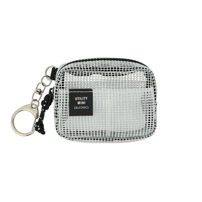 DELFONICS Inner Carrying Key Holder Mesh Mini Pouch