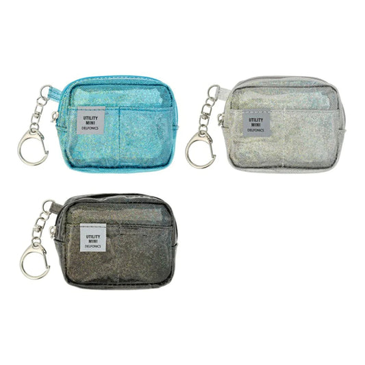 DELFONICS Inner Carrying Key Holder Glitter Mini Pouch