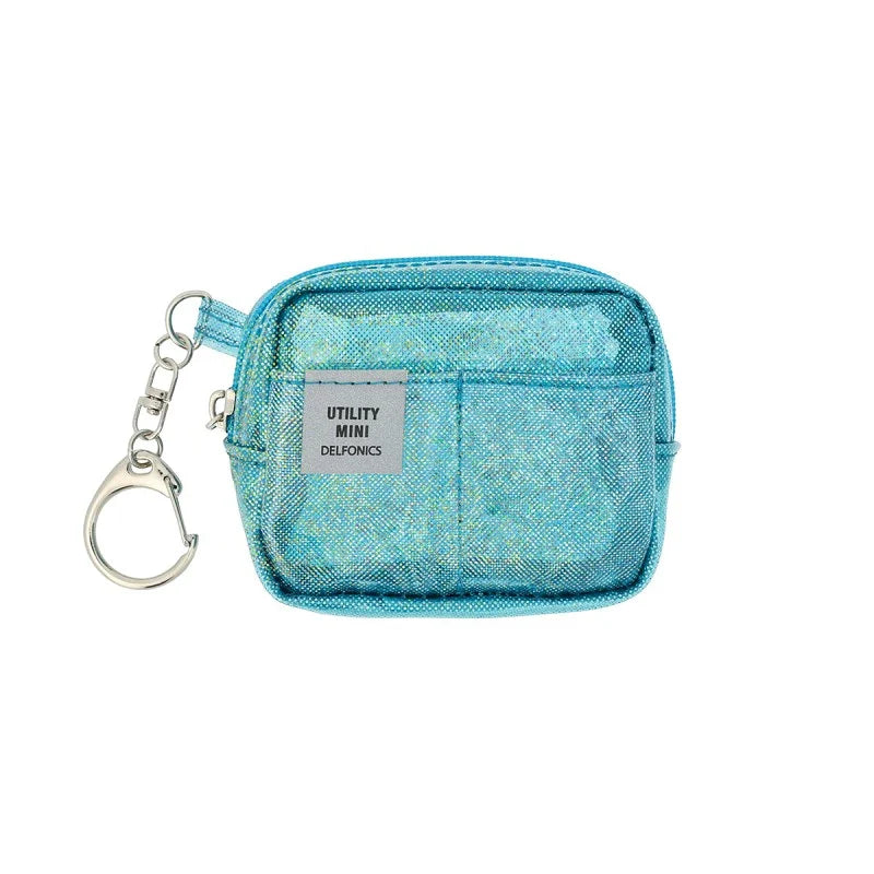 DELFONICS Inner Carrying Key Holder Glitter Mini Pouch