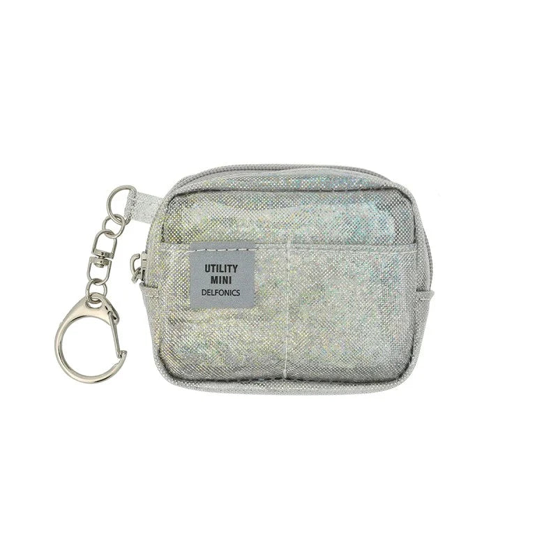 DELFONICS Inner Carrying Key Holder Glitter Mini Pouch