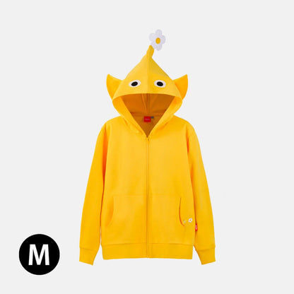 Pikmin Yellow Hoodie Cotton Blend Pullover Casual Sweatshirt Unisex