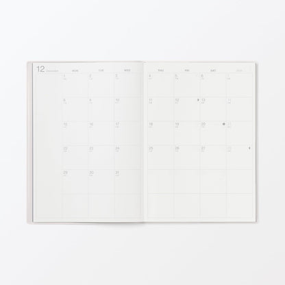 MUJI Minimalist A5 Monthly Planner