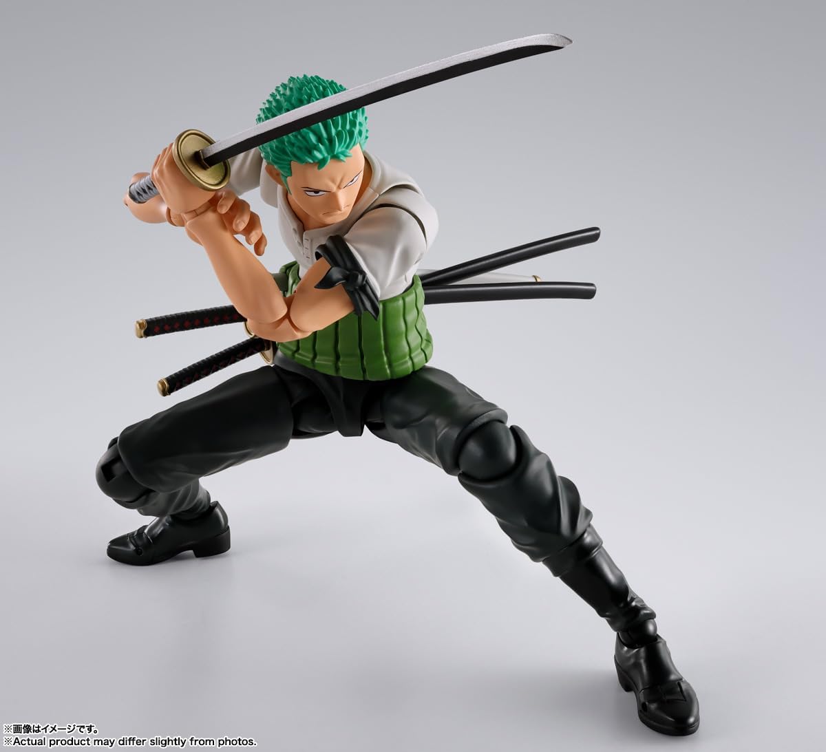 Bandai Spirits S.H.Figuarts One Piece Roronoa Zoro Figure – Romance Dawn Ver. Action Figure
