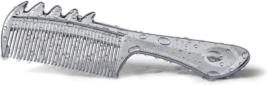 LOVECHROME F Scalp Massage Silver Hair Comb