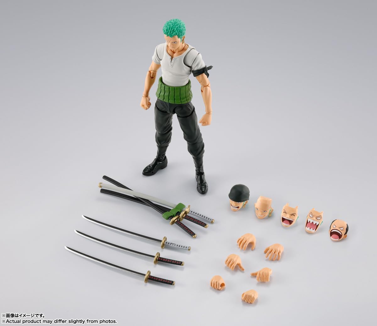 Bandai Spirits S.H.Figuarts One Piece Roronoa Zoro Figure – Romance Dawn Ver. Action Figure