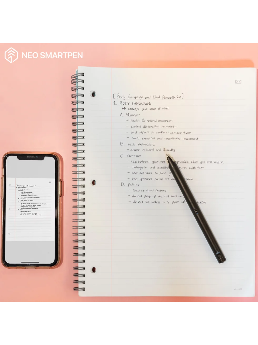 Neo smartpen M1+ Smart Pen with Type-C Charging for Digital Handwriting Black