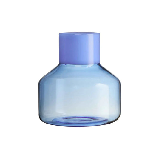 Generous Small Glass Vase Blue