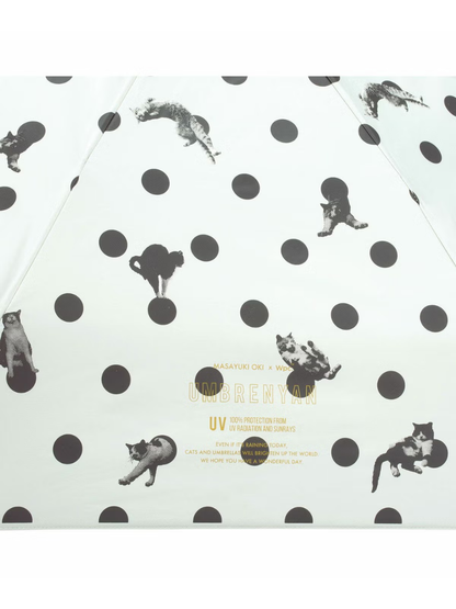 Masayuki Oki x Wpc. Cat Polka Dot Mini Folding Sun Umbrella