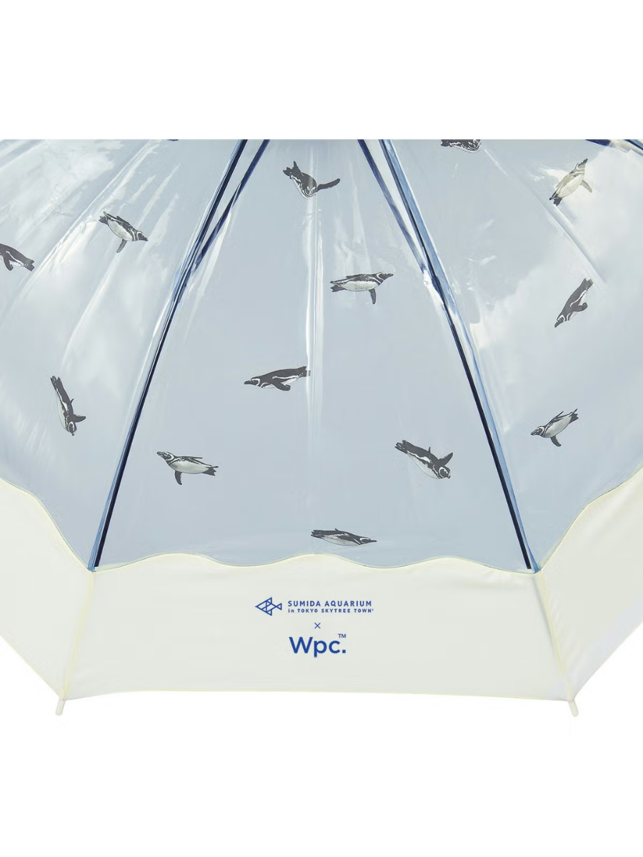 Sumida Aquarium x Wpc Penguin Clear Umbrella Long Handle